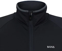 Sizing HUGO BOSS 深藍色印花Logo立領拉鍊外套 50494551-402