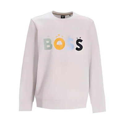 HUGO BOSS Logo Print Sweatshirt White 50471679-104