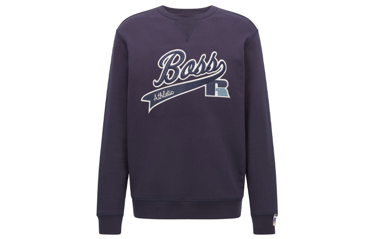 HUGO BOSS Logo Pullover Sweatshirt Men’s Deep Blue 50463571-410