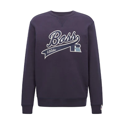 HUGO BOSS Logo Pullover Sweatshirt Men’s Deep Blue 50463571-410