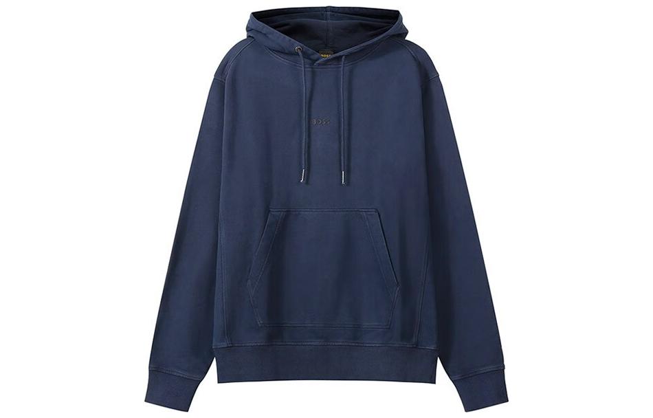 Order 雨果博斯标志海军蓝套头衫卫衣 50472411-404