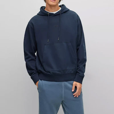 雨果博斯标志海军蓝套头衫卫衣 50472411-404 Details for 雨果博斯标志海军蓝套头衫卫衣 50472411-404