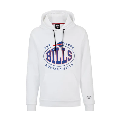HUGO BOSS Logo Pullover Sweatshirt White Blue () 50504598-110