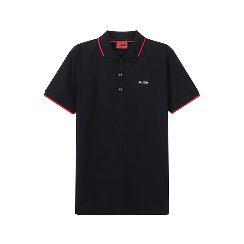 HUGO BOSS Logo Short Sleeve Polo Shirt Men’s Black 50467344-001