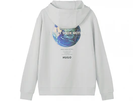 HUGO BOSS Loose Fit Hoodie Long-Sleeve Sweatshirt in Light Beige 50473788-273 HUGO BOSS Loose Fit Hoodie Long-Sleeve Sweatshirt in Light Beige 50473788-273