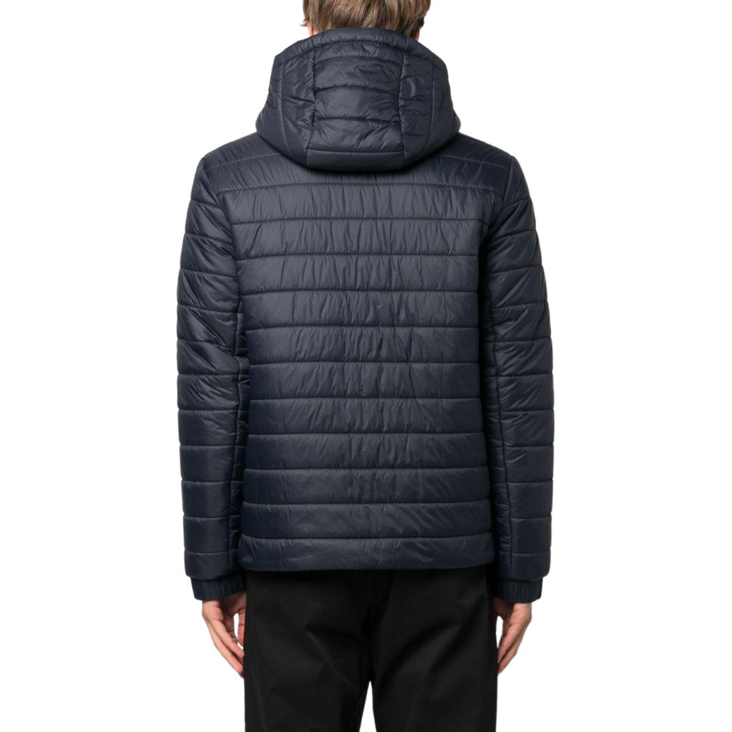 Shop HUGO BOSS 深藍色Logo印花連帽休閒棉質外套 50474699-405