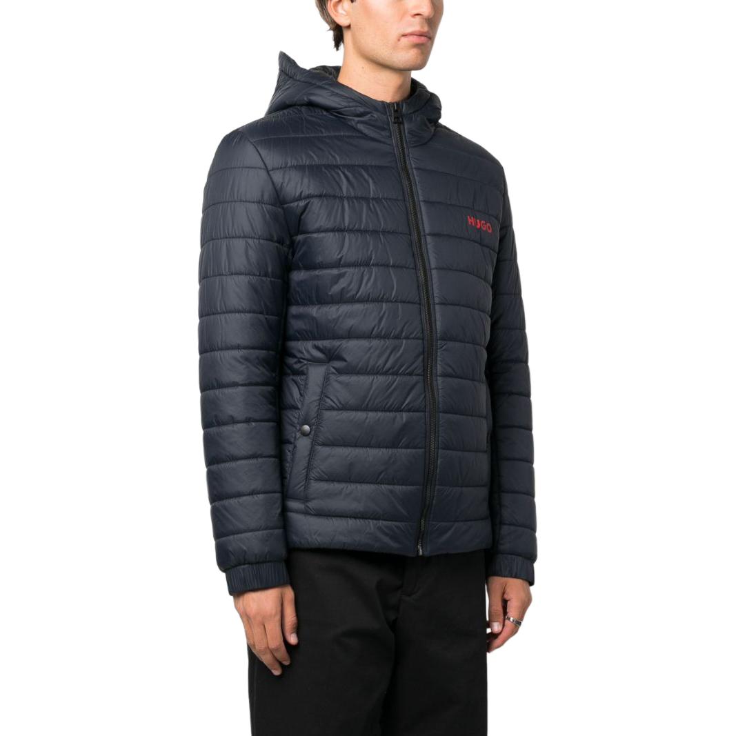 Purchase HUGO BOSS 深藍色Logo印花連帽休閒棉質外套 50474699-405