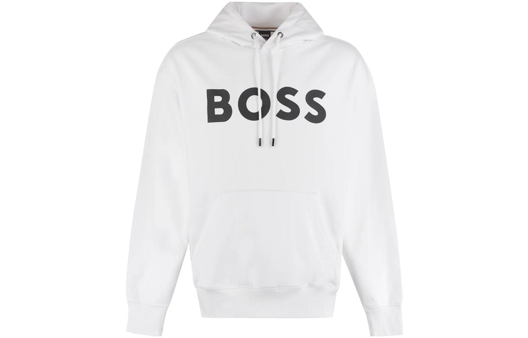 HUGO BOSS Minimalist Logo Sweatshirt Unisex White 50477050-100