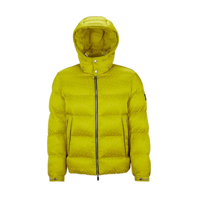 HUGO BOSS Monogram Jacquard Water-Repellent Padded Jacket Green 50499813-321