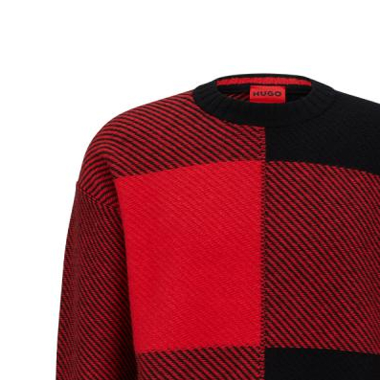 Details for HUGO BOSS 多色條紋長袖圓領毛衣 50500006-001