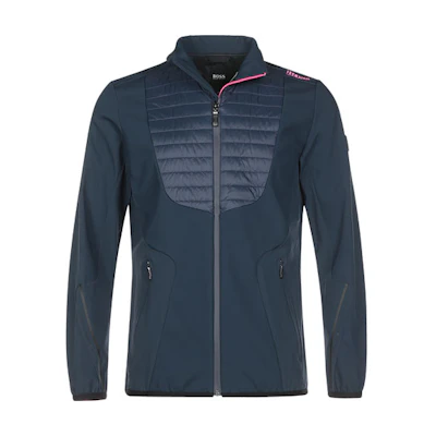 HUGO BOSS Navy Blue Fleece-Lined Nylon Long-Sleeve Jacket 50429466-410