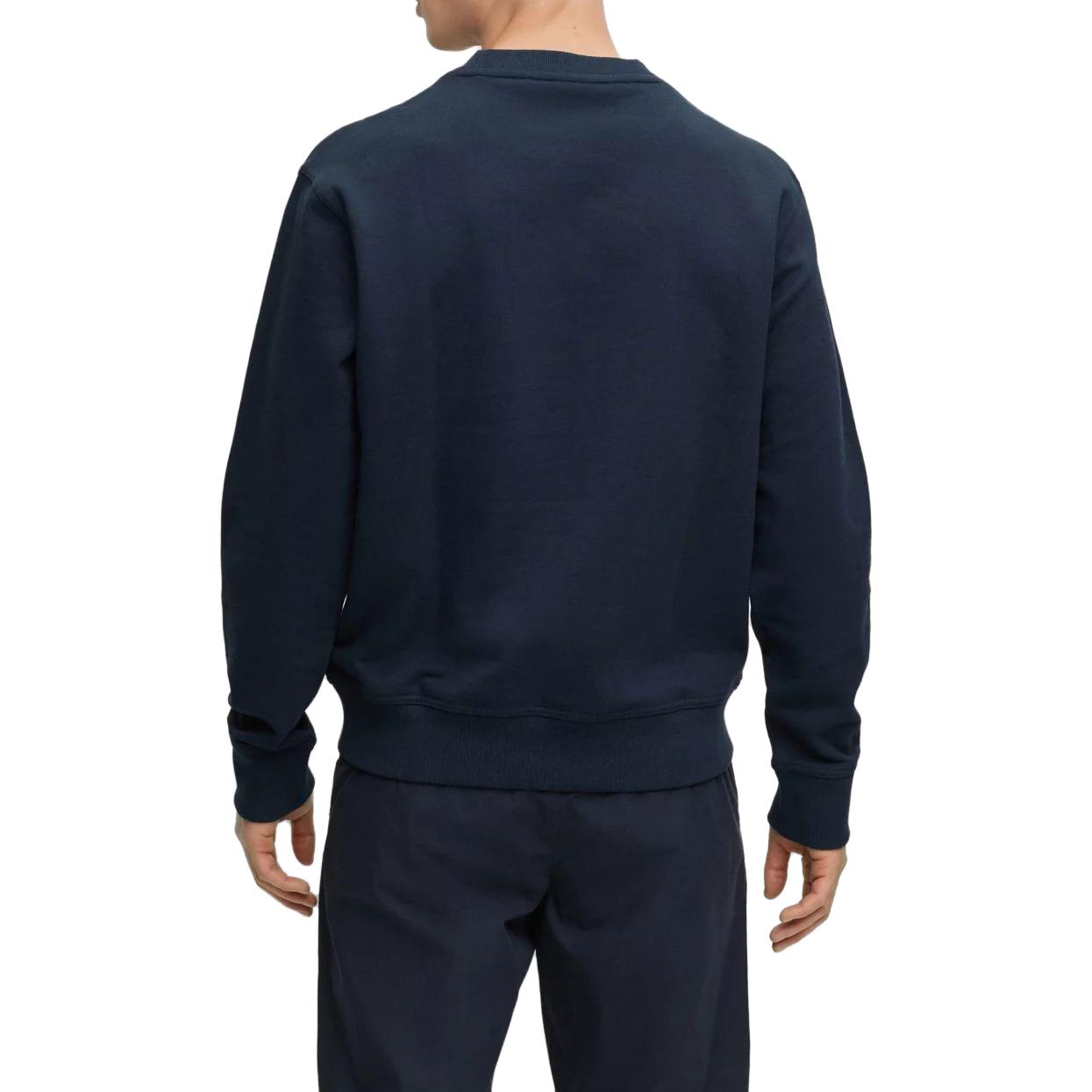 Purchase HUGO BOSS Navy Blue Logo Cetakan Baju Sejuk Lengan Panjang 50487133-404