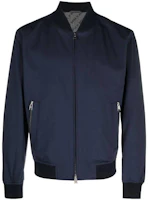 HUGO BOSS Navy Blue Solid Long-Sleeve Bomber Jacket 50497333-404 HUGO BOSS Navy Blue Solid Long-Sleeve Bomber Jacket 50497333-404