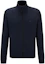 Buy HUGO BOSS Jaket Zip-Up Navy Cotton Terry dengan Logo Patch 50511709-404