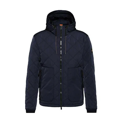 HUGO BOSS Navy Diamond Quilted Casual Jacket 50489962-404