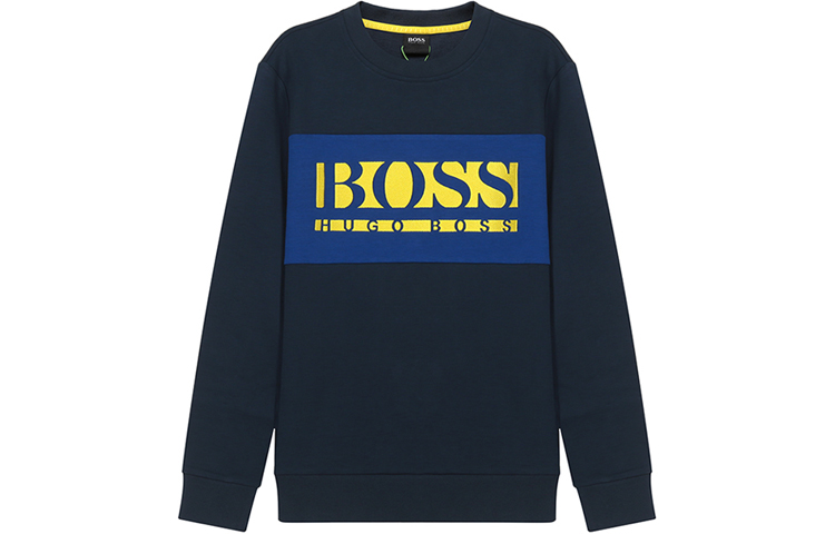 Order HUGO BOSS 刺繡標誌設計海軍藍長袖運動衫 50447034-410