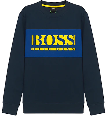 HUGO BOSS 刺繡標誌設計海軍藍長袖運動衫 50447034-410 Order HUGO BOSS 刺繡標誌設計海軍藍長袖運動衫 50447034-410