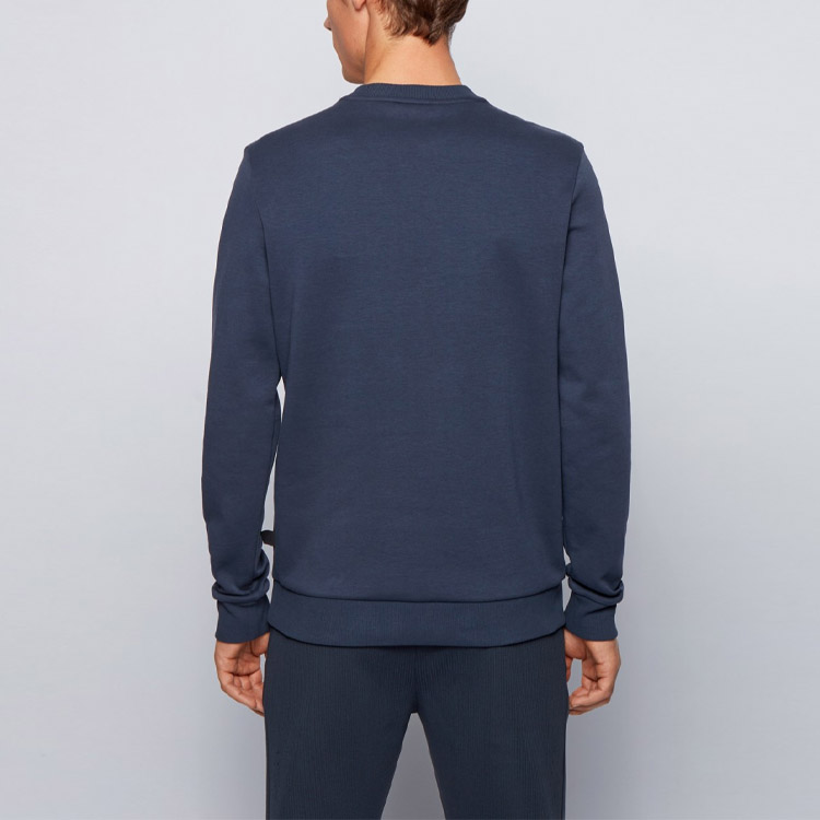 Purchase HUGO BOSS 刺繡標誌設計海軍藍長袖運動衫 50447034-410