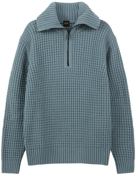 hugo-boss-orange-ss-24-green-pullover-half-zip-collar-sweater-long-sleeve-50498947-375