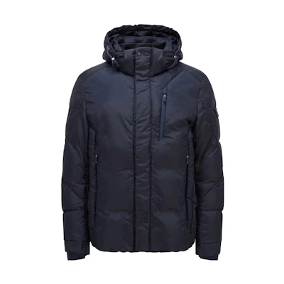 HUGO BOSS Oversized Hooded Zip Jacket - Dark Blue 50369053-410