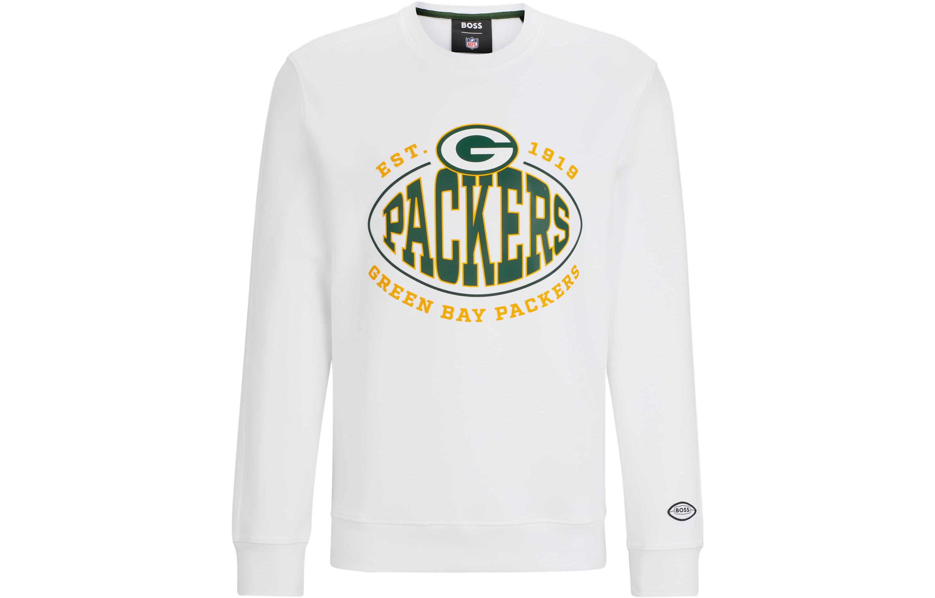 HUGO BOSS Oversized Logo Crewneck Sweatshirt White 50504600-116