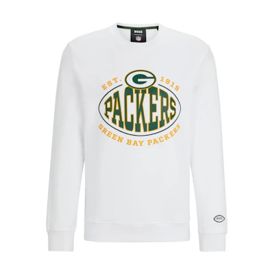 HUGO BOSS Oversized Logo Crewneck Sweatshirt White 50504600-116