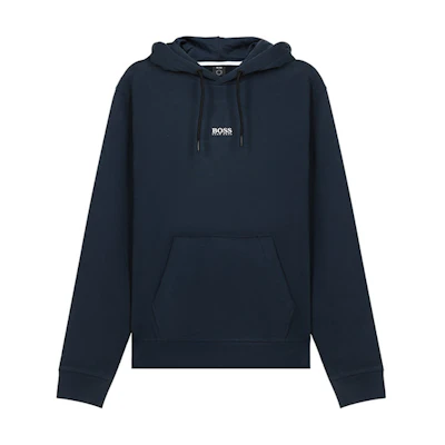 HUGO BOSS Oversized Logo Hoodie Dark Blue 50459464-404