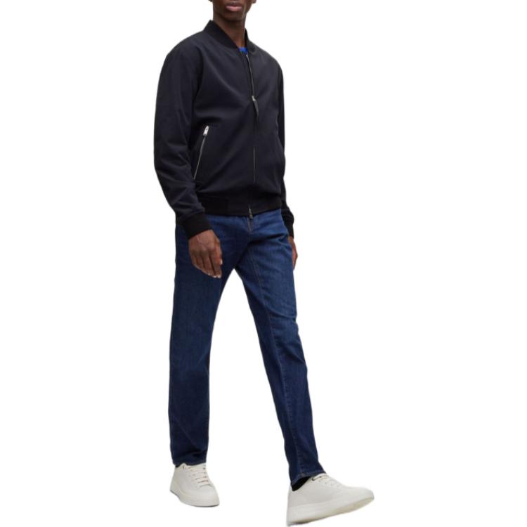 HUGO BOSS Performance SS23  Slim-Fit Baseball Collar Jacket Black 50494575-001 圖 3