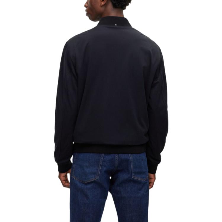 HUGO BOSS Performance SS23  Slim-Fit Baseball Collar Jacket Black 50494575-001 圖 4
