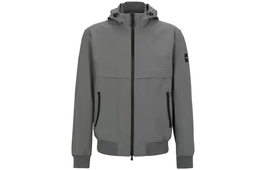 HUGO BOSS Performance SS23 Solid Color Logo Hoodie Jacket 50485385-029