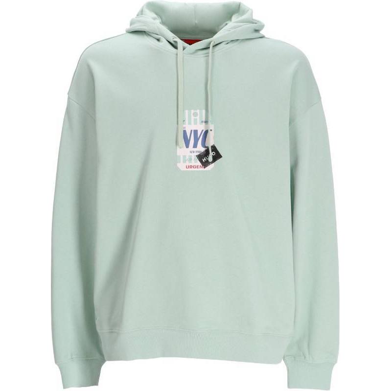 HUGO BOSS Printed Pattern Drawstring Hoodie Green 50519849-332