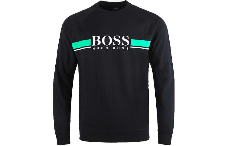 HUGO BOSS Printed Pullover Sweatshirt Black 50460286-001