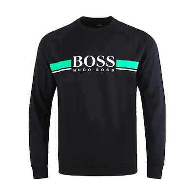 HUGO BOSS Printed Pullover Sweatshirt Black 50460286-001