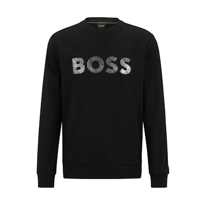 HUGO BOSS Pullover Logo Printed Sweatshirt Black () 50506825-001