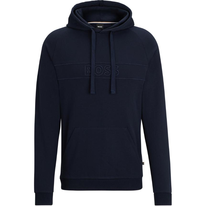 HUGO BOSS Pullover Solid Hoodie Dark Blue 50511062403