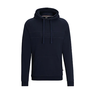 HUGO BOSS Pullover Solid Hoodie Dark Blue 50511062403