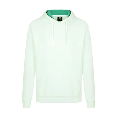 HUGO BOSS Pullover Sweatshirt with Front Logo Graphic Light Green 50459464-340