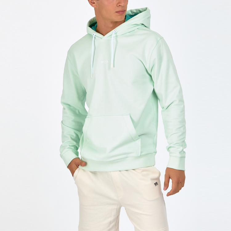 Details for HUGO BOSS 前标志图案浅绿色套头卫衣 50459464-340