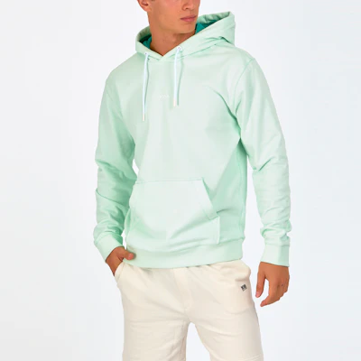 HUGO BOSS 前标志图案浅绿色套头卫衣 50459464-340 Details for HUGO BOSS 前标志图案浅绿色套头卫衣 50459464-340