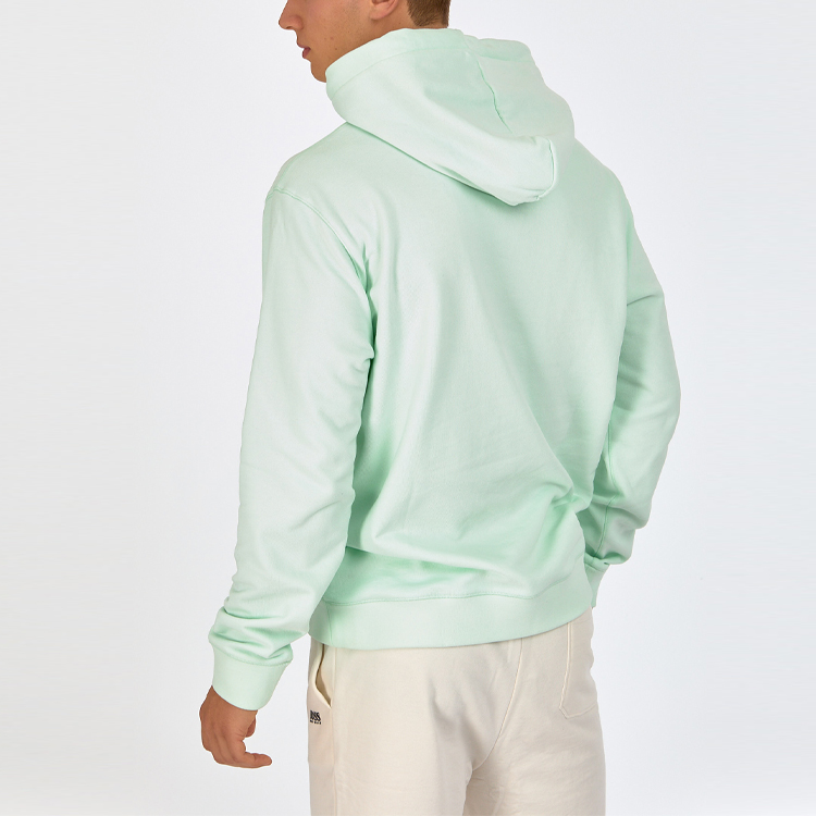 Sizing HUGO BOSS 前标志图案浅绿色套头卫衣 50459464-340