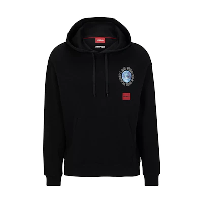 HUGO BOSS Pullover Sweatshirt with Logo Print - Black 50501979-001