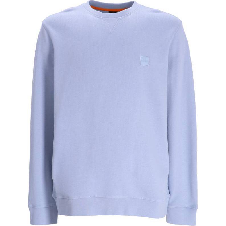 HUGO BOSS Purple Crewneck Long-Sleeve Oversized Sweatshirt 50509323-470