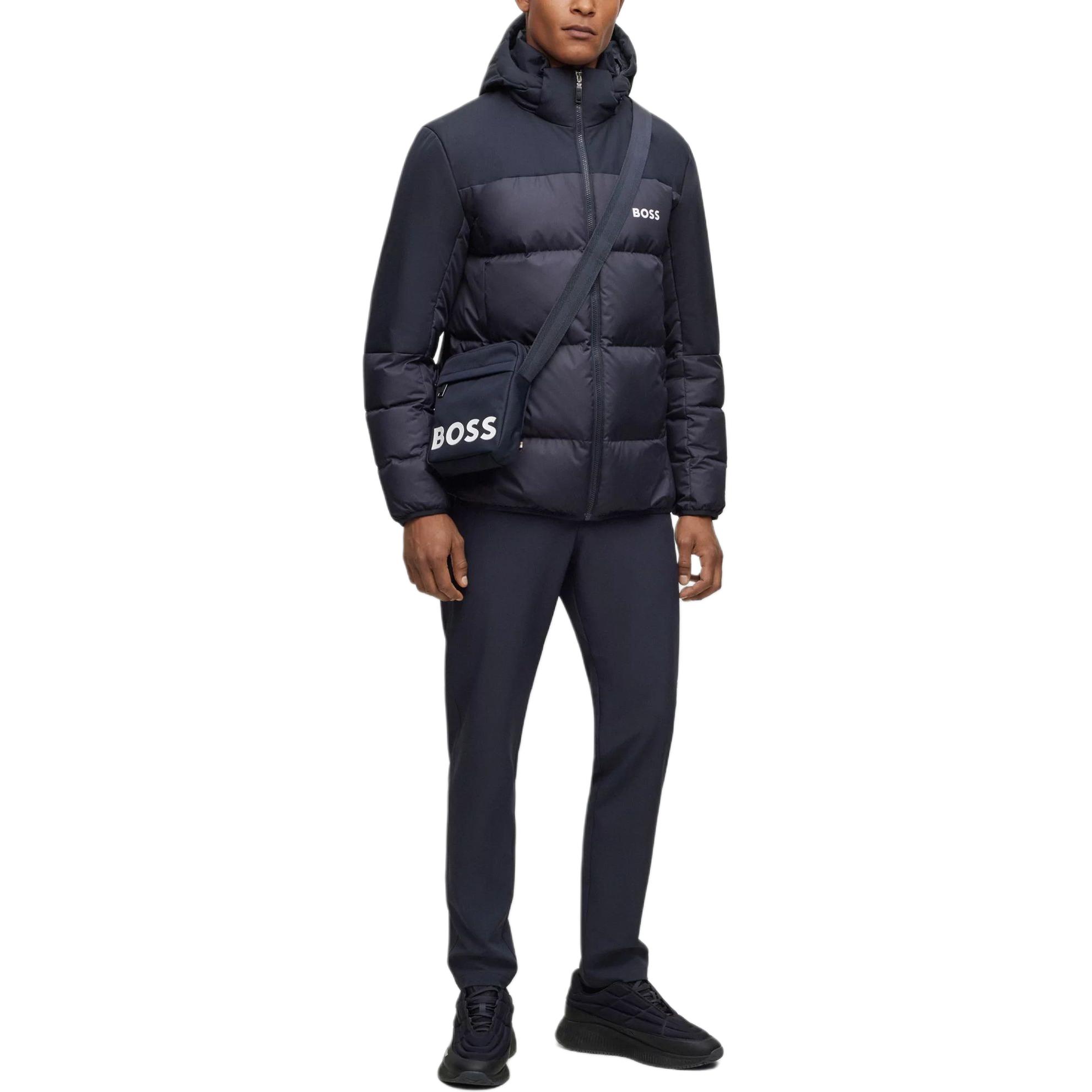 HUGO BOSS Regular-Fit Water-Repellent Down Jacket with Logo Detail Navy 50497558-402 圖 3