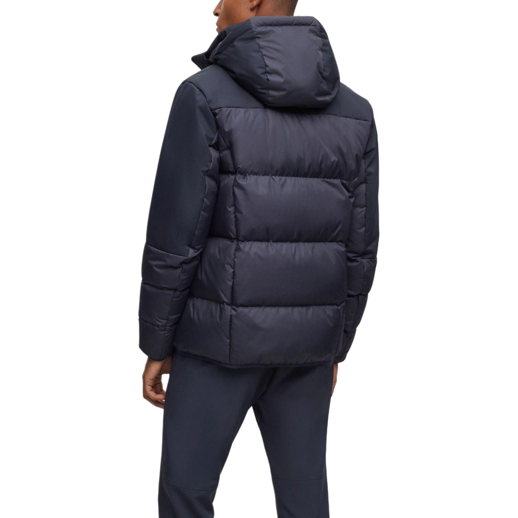 HUGO BOSS Regular-Fit Water-Repellent Down Jacket with Logo Detail Navy 50497558-402 圖 5