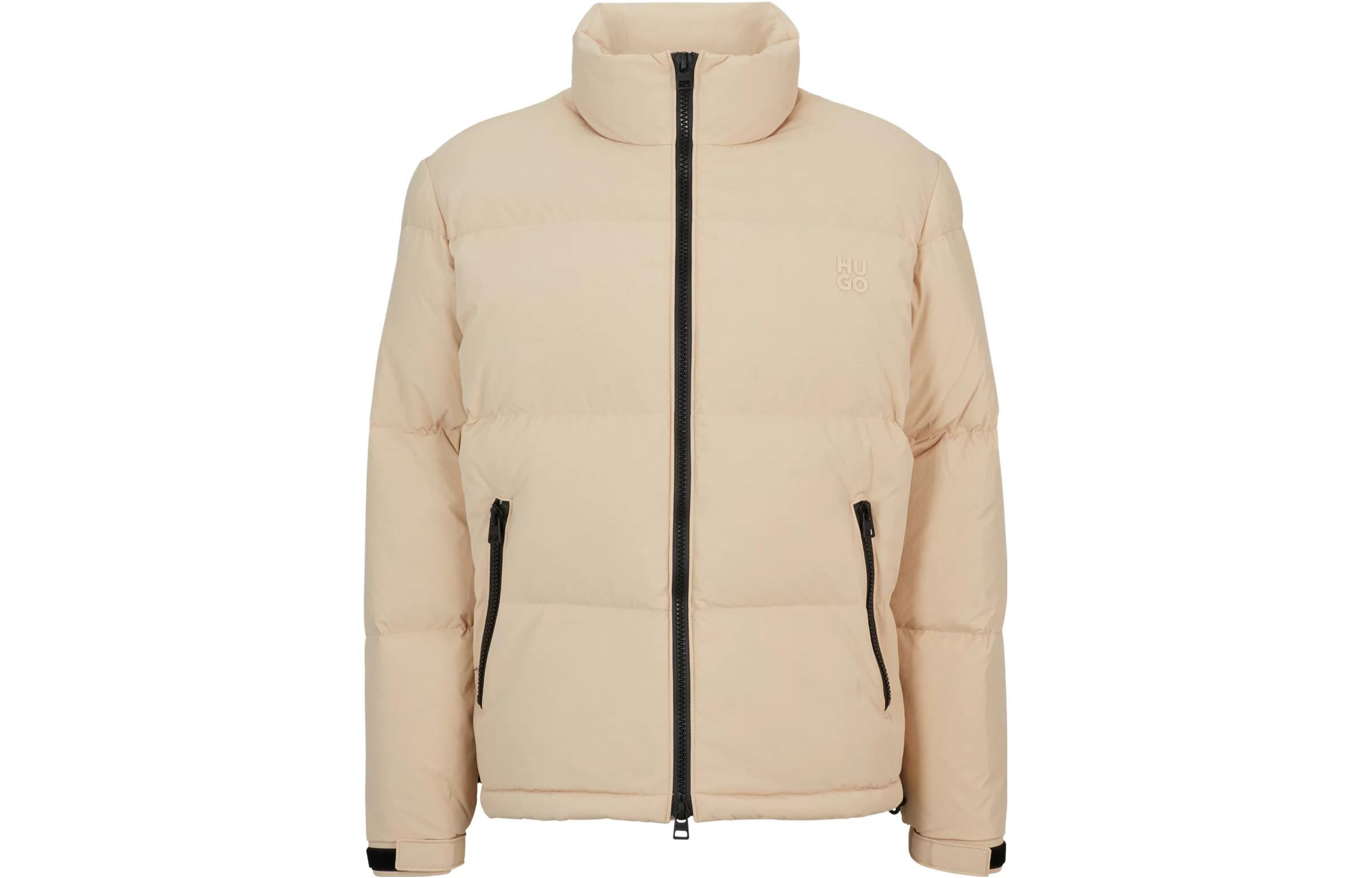 HUGO BOSS Regular-Fit Water-Repellent Puffer Jacket Beige for Men 50496279-275