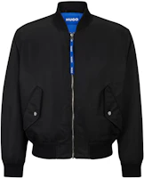 HUGO BOSS Relaxed Fit Zip-Up Bomber Jacket Unisex Black 50510924-001 HUGO BOSS Relaxed Fit Zip-Up Bomber Jacket Unisex Black 50510924-001