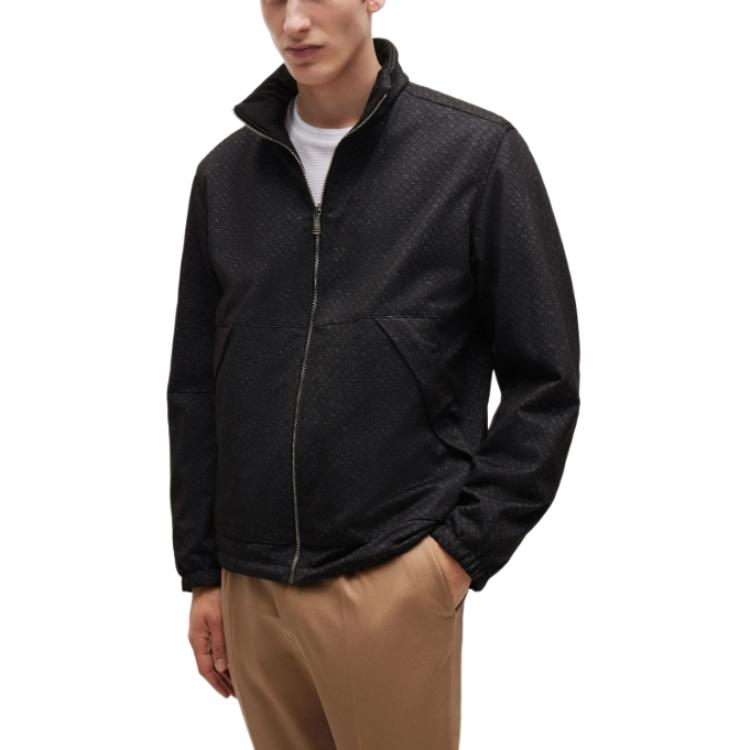 HUGO BOSS Reversible Black Zip-Up Loose Fit Long Sleeve Jacket 50519921-001 圖 6