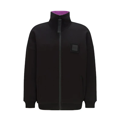 HUGO BOSS Reversible Graphic Jacket Black Purple Outerwear. 50464628-001