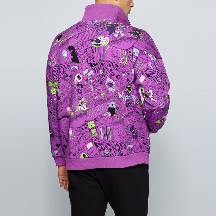 HUGO BOSS Reversible Graphic Jacket Black Purple  Outerwear. 50464628-001 圖 5