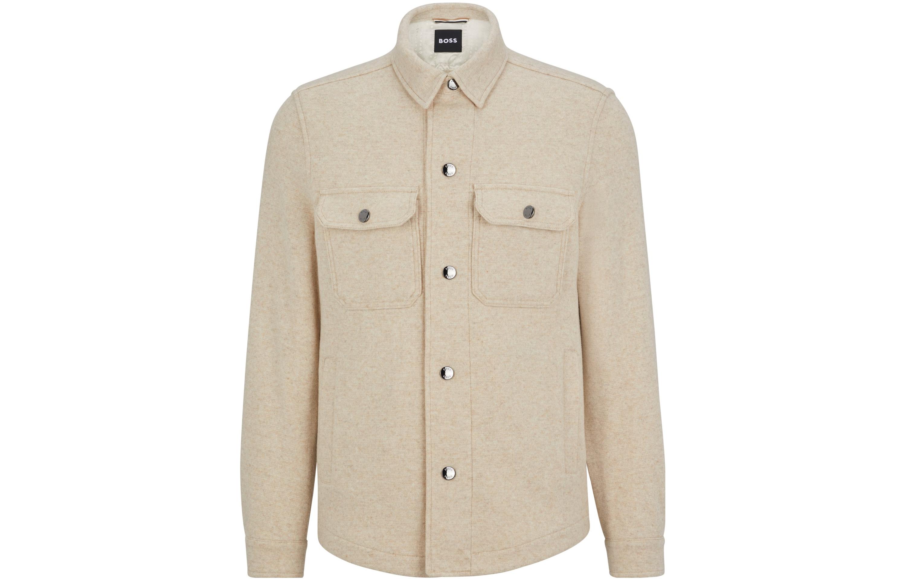 HUGO BOSS Single-Breasted Beige Blazer Jacket 50484634-271